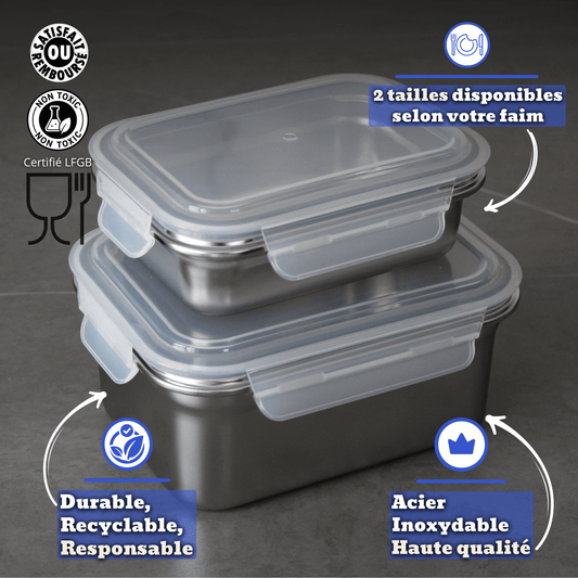 Votre boîte en inox micro-ondable