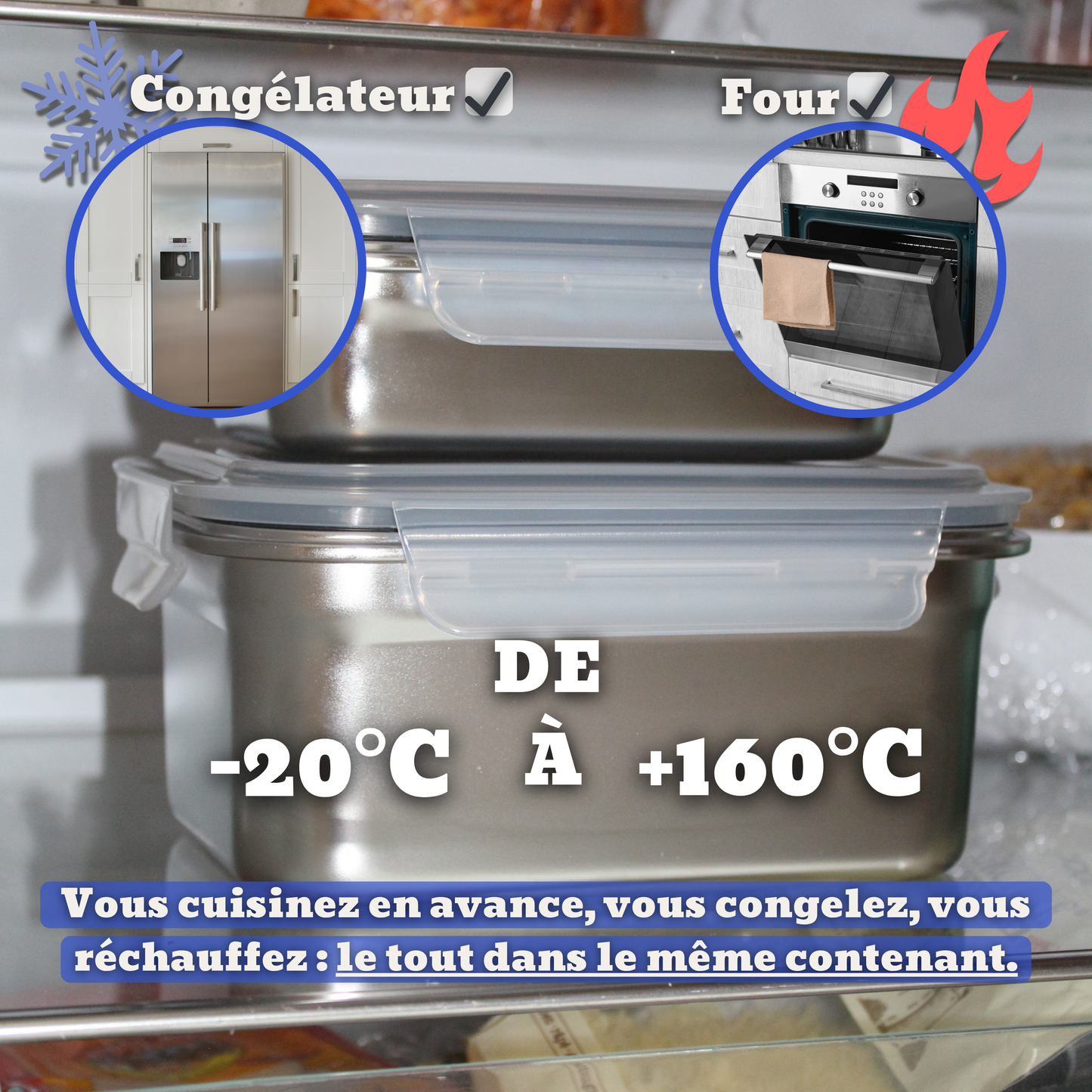 Votre boîte en inox micro-ondable